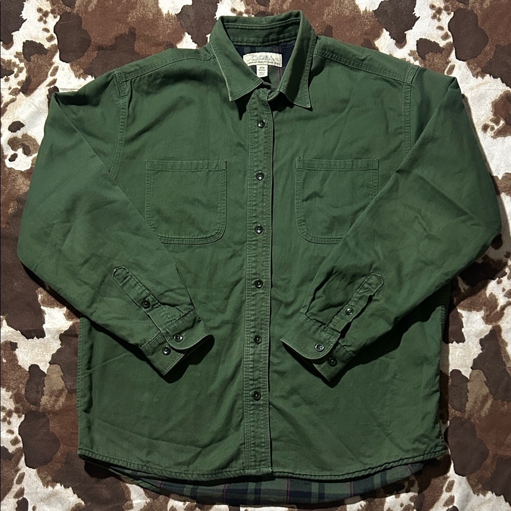 Cabelas Lined Button Up Shirt M